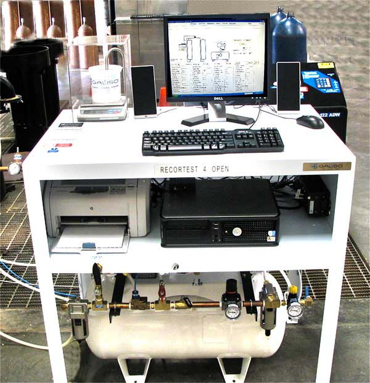Hydrostatic test bench at the Campbell Fire & Safety facility